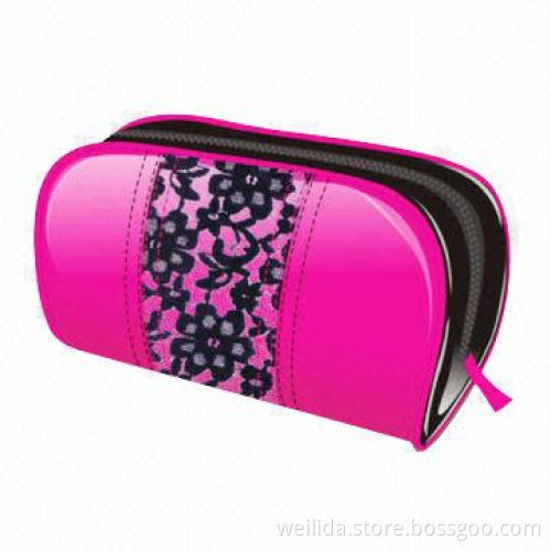 Imitation leather Cosmetic Bag in Fashion Design, Customized Logos are Welcome